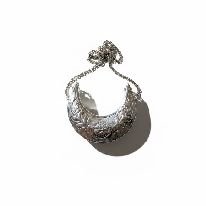 Mini Crescent Moon Brass Clutch