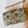 Hand-Embroidered Nature Inspired Leaf Clutch