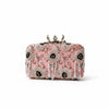 Hand-Embroidered Clutch Bag | Pink Floral Purse