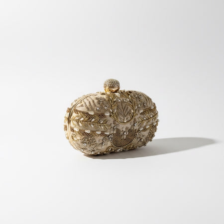 Handmade Gold Bridal Clutch