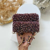 Purple Mini Crystal Clutch