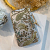 Sage Green Peacock Clutch | Hand-Embroidered Clutch With Bird Knob