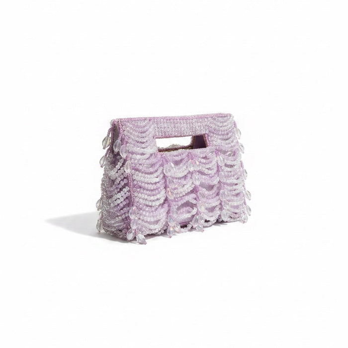Mini Lilac Crystal Clutch