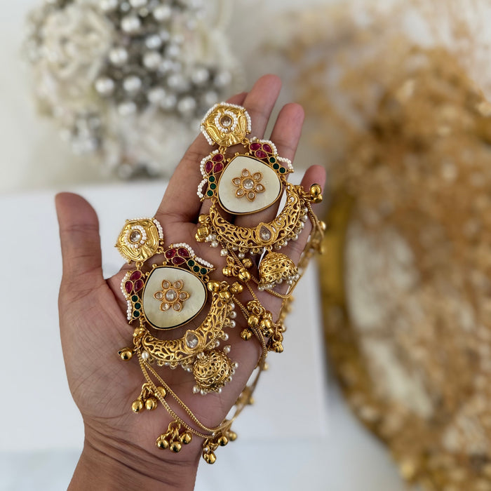 Kashmiri Earrings: Multicolor Traditional Earrings