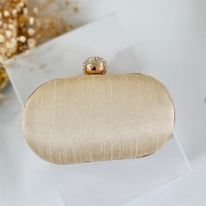 Handmade Gold Bridal Clutch