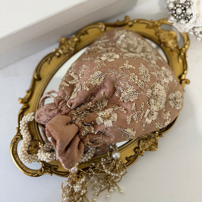 Mauve Bridal Potli Bag