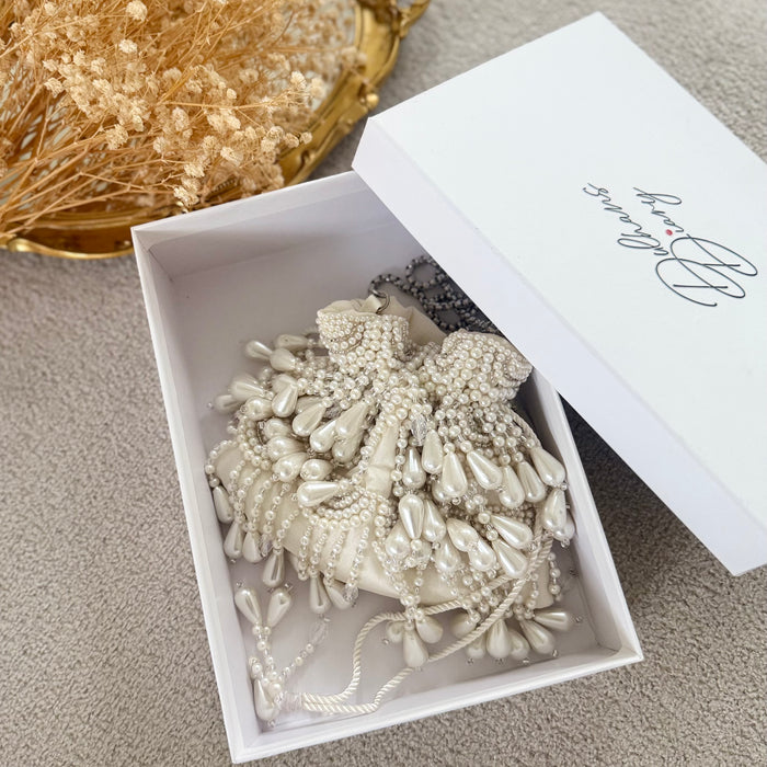 Pearl Beaded Bridal Potli Bag