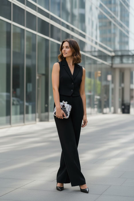 Black and White Statement Clutch