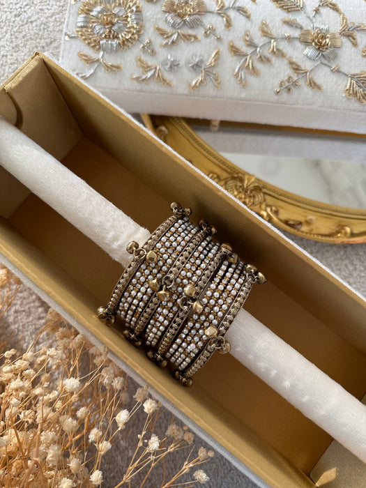 Kashmiri Bangles- Antique Gold Bangles