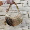 Moon Shape Brass Clutch