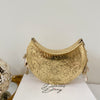 Moon Shape Brass Clutch