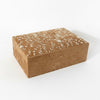 Gold Zardozi Work Trousseau Box - Bridal Keepsake Box