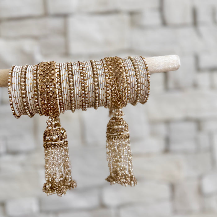 Champagne Bridal Kalira Set - Set of Two