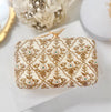 Ivory Clutch | Beaded Evening Bag with Bird Knob