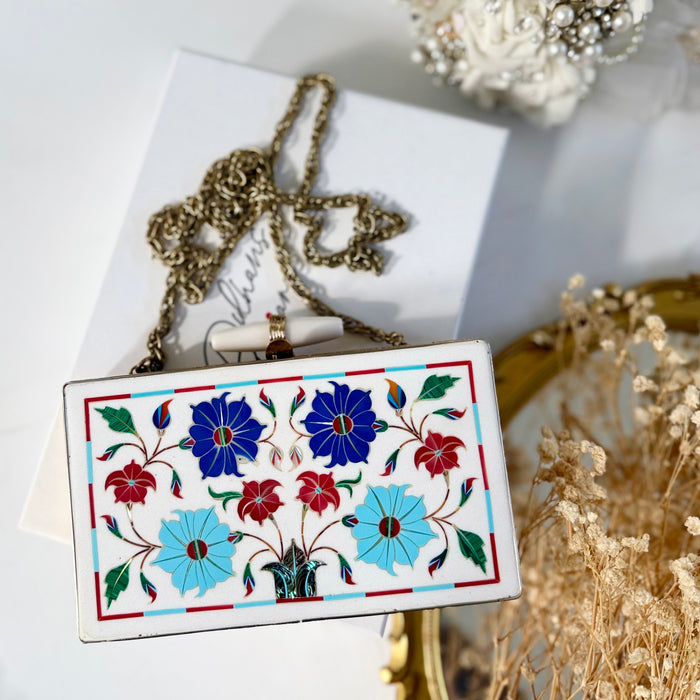 Sangemarmar Clutch | Multi-color Gemstone Evening Bag