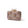 Multicolor Printed Hand-Embroidered Clutch Bag, Floral Evening Purse