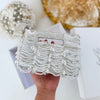 Mini Silver Crystal Clutch