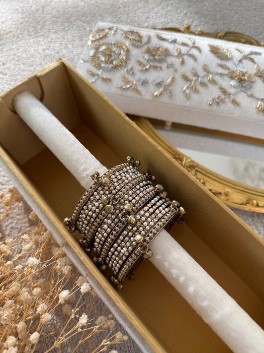 Kashmiri Bangles- Antique Gold Bangles