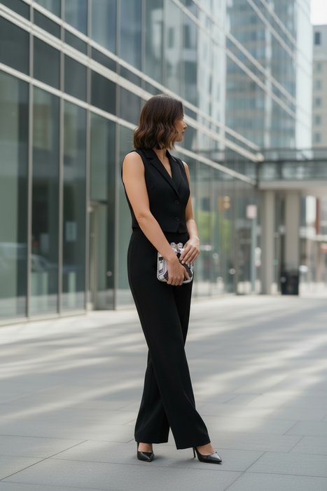 Black and White Statement Clutch