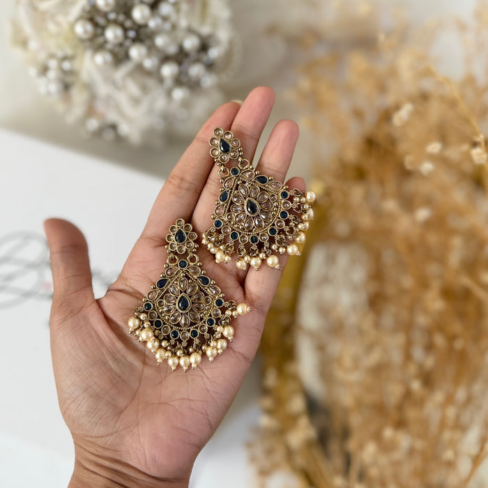 Navy blue earrings 