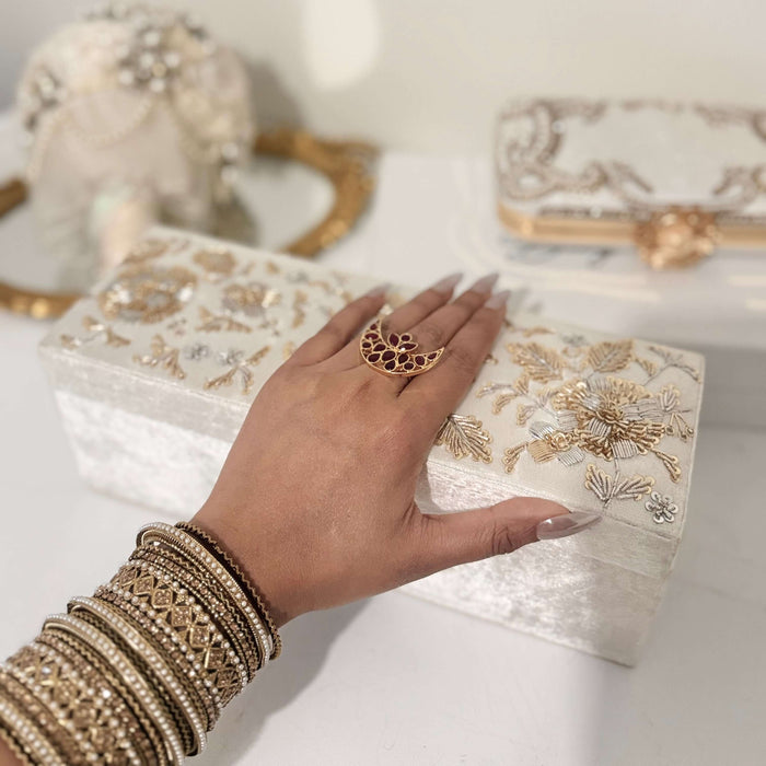 Moon Inspired Statement Ring