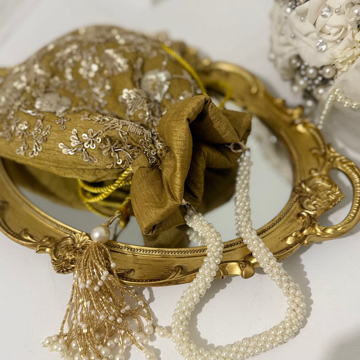 Olive Green Bridal Potli Bag