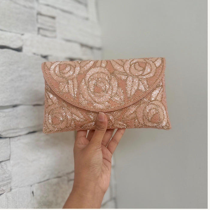 Handmade Beaded Bridal Clutch