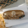 Gold Peacock Zardozi Embroidered Clutch