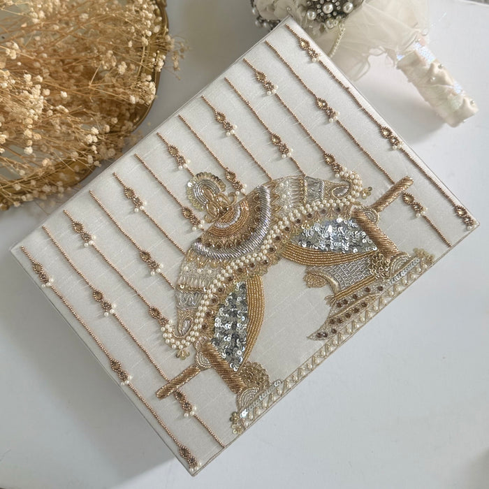 Ivory Dholi and Bride Trousseau Box