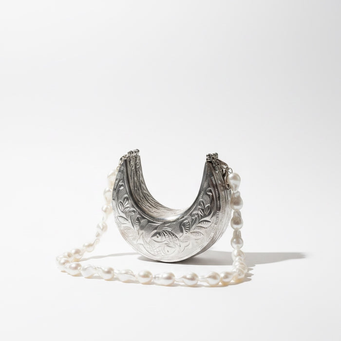 Mini Crescent Moon Brass Clutch