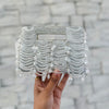 Mini Silver Crystal Clutch