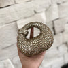 Kundan Stone Mini Clutch: Silver Mini Statement Clutch