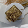 Mini Mother of Pearl Clutch : Gold Statement Clutch