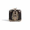 Black Embroidered Bird Motif Clutch | Evening Bag