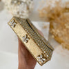 Rose Quartz kundan Clutch