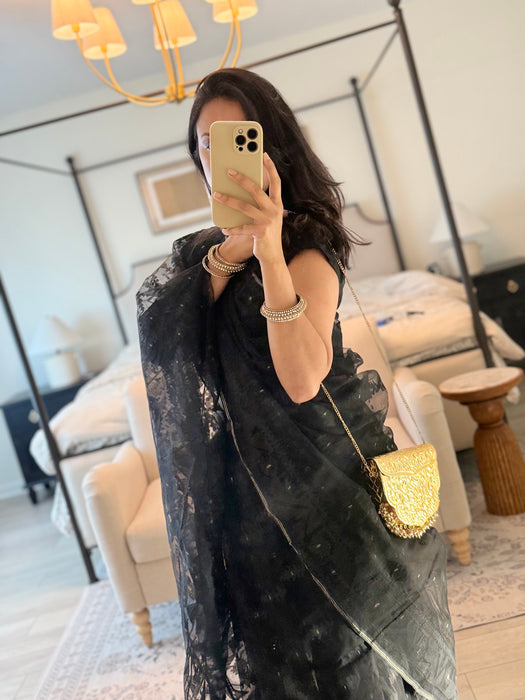 Gold Plated Brass Clutch: Vintage Style 24k Gold Plated Brass Clutch