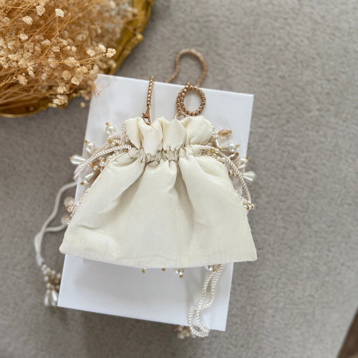 Pearl Beaded Bridal Potli Bag