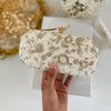 Ivory Bird-Motifs Bridal Clutch