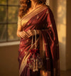 Maroon bridal potli bag