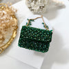 Emerald Green Mini Crystal Clutch