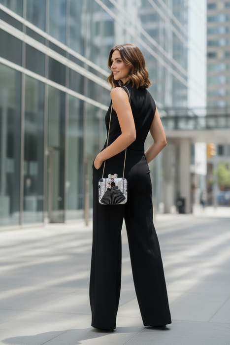 Black and White Statement Clutch
