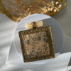 Mini Mother of Pearl Clutch : Gold Statement Clutch