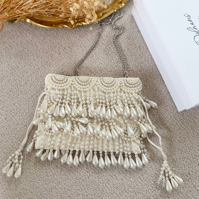 Pearl Beaded Bridal Potli Bag