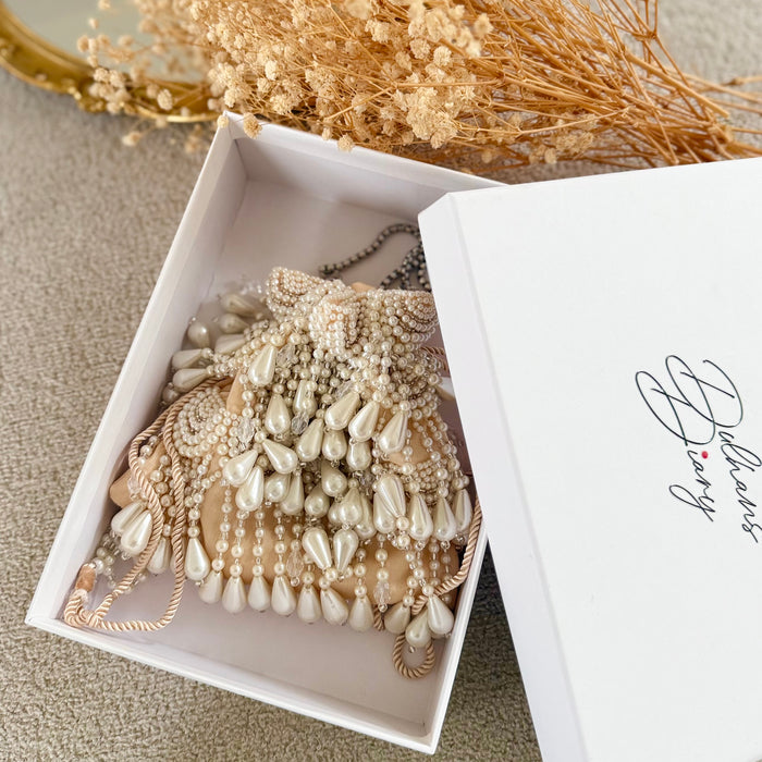Pearl Beaded Bridal Potli Bag