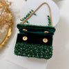 Emerald Green Mini Crystal Clutch