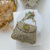 Natural Sage Green Onyx Gemstone & Kundan Mini Clutch