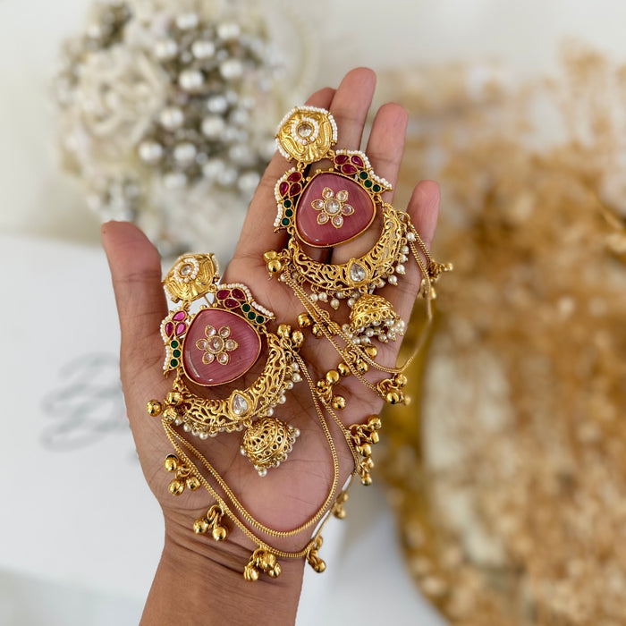Kashmiri Earrings: Multicolor Traditional Earrings