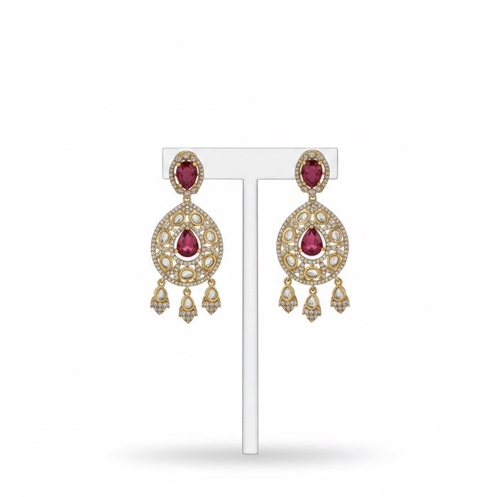 Ruby Necklace Set- Premium Kundan Necklace Set