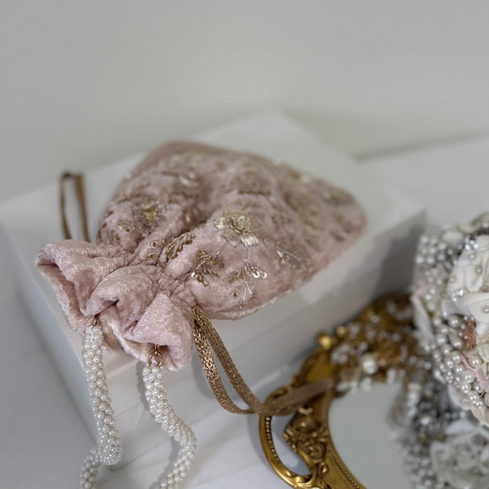 Pastel Pink Bridal Potli Bag