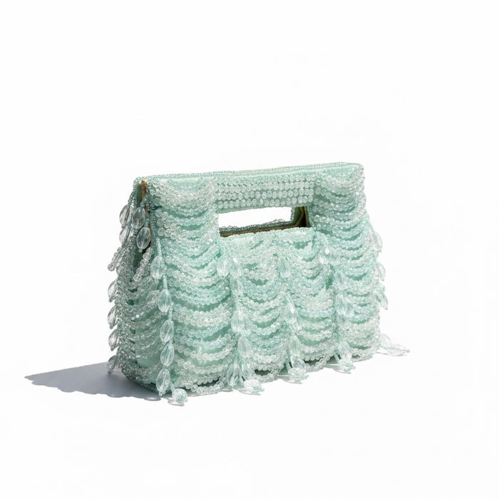 Mini Ocean Green Crystal Clutch